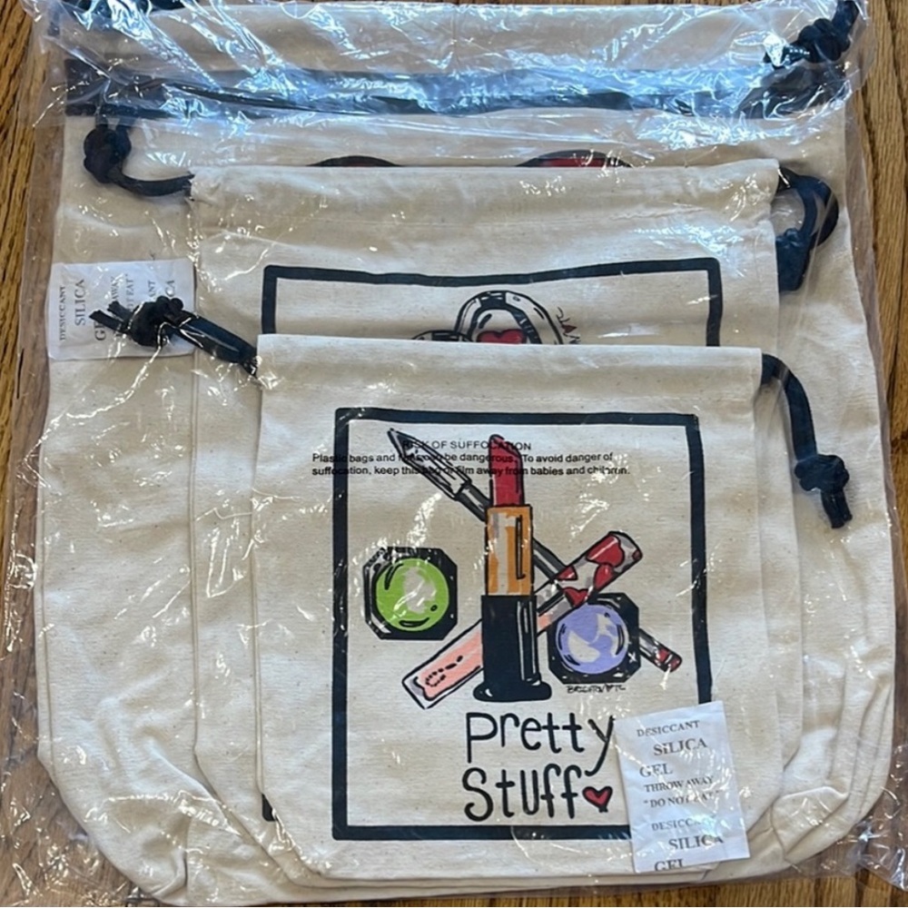 BRIGHTON SPRING 3 PIECE TRAVEL SET CANVAS BAGS NEW UNOPENED - Picture 3 of 5